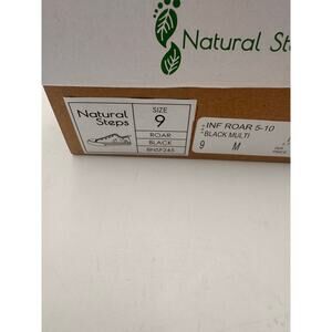 Natural Steps Kids Sneakers – Black Galaxy Print Low Top Shoes Size 9